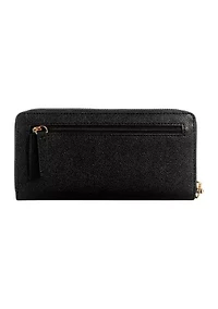 LOCKUP 9 ZIP AROUND WALLET WITH WRISTLET