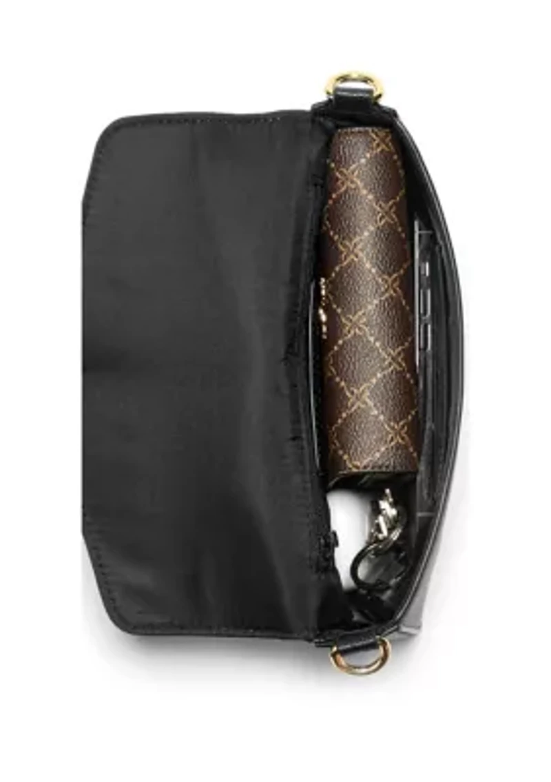 peaches crossbody flap with card case