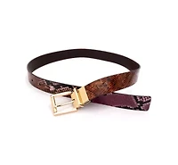 Kate Spade New York  32MM REVRSIBLE BELT (EMBOSSED SNAKE TO S