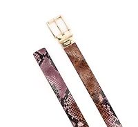 Kate Spade New York  32MM REVRSIBLE BELT (EMBOSSED SNAKE TO S