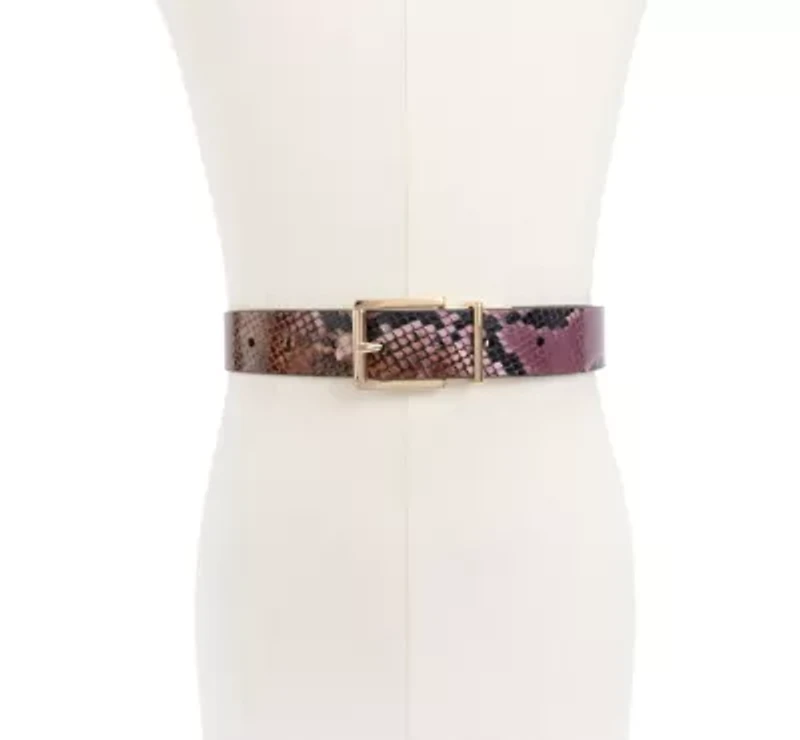 Kate Spade New York  32MM REVRSIBLE BELT (EMBOSSED SNAKE TO S