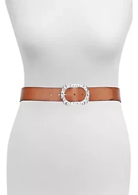 45 Millimeter Belt with Floral Buckle