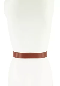 35MM Wrapped Buckle Leather Belt