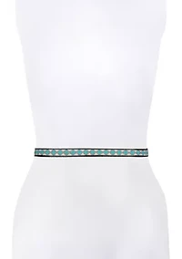 20 Millimeter Beaded Leather Belt