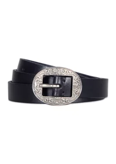 21 Millimeter Logo Western Center Bar Belt