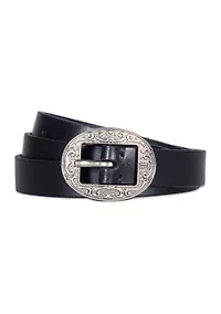 21 Millimeter Logo Western Center Bar Belt