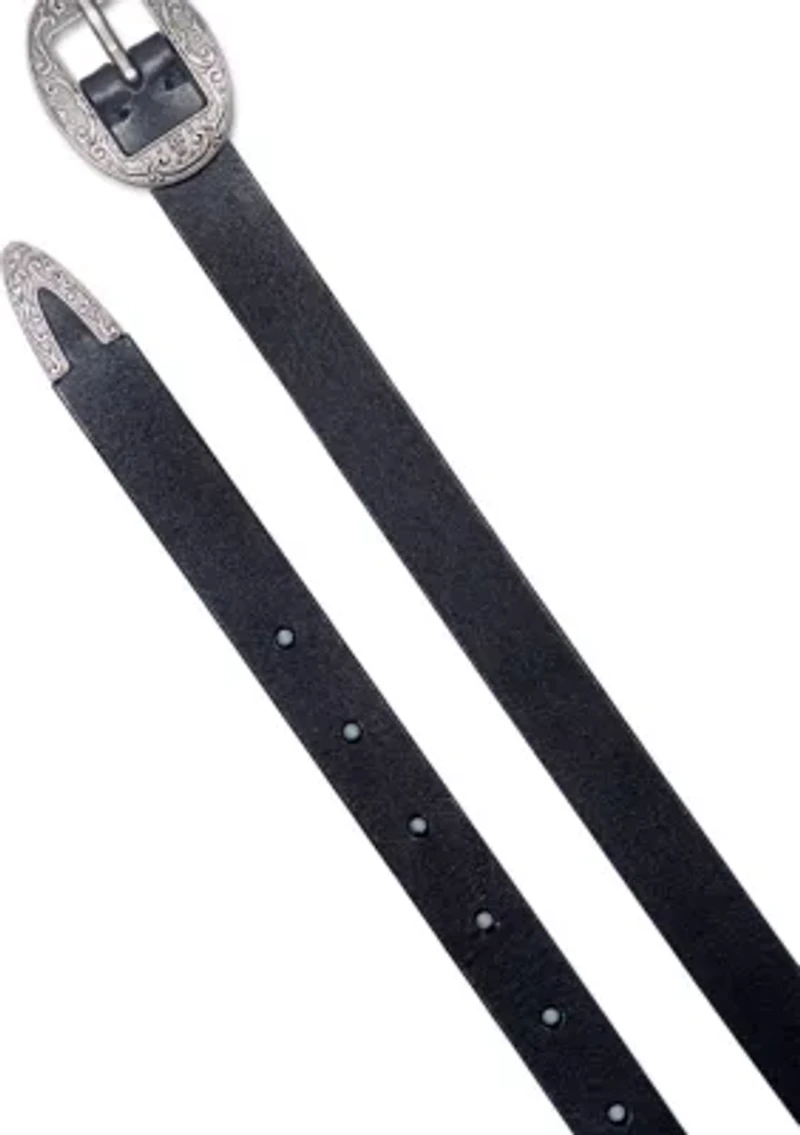 21 Millimeter Logo Western Center Bar Belt