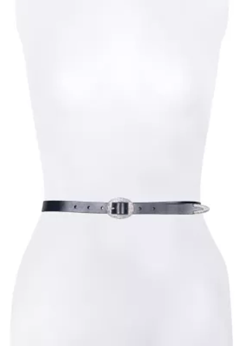 21 Millimeter Logo Western Center Bar Belt