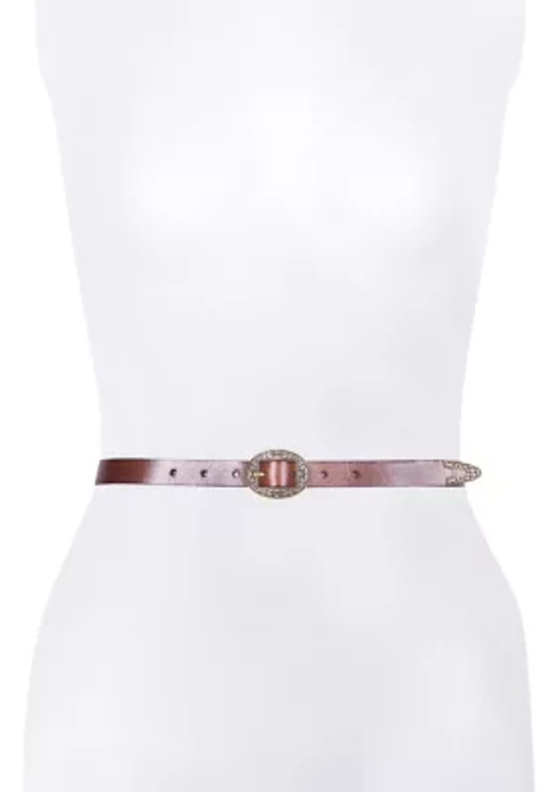 21 Millimeter Logo Western Center Bar Belt