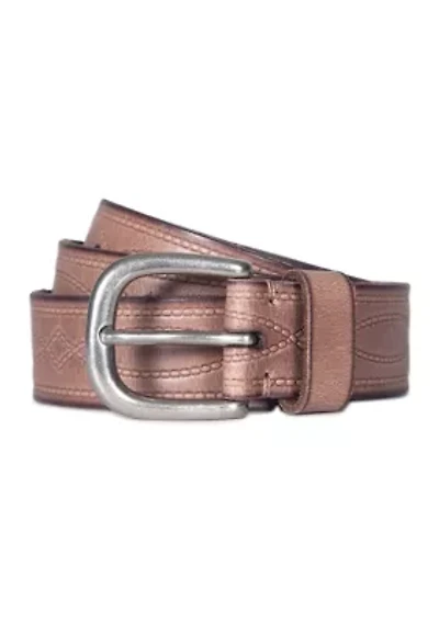 30 Millimeter Belt with Western Embossing
