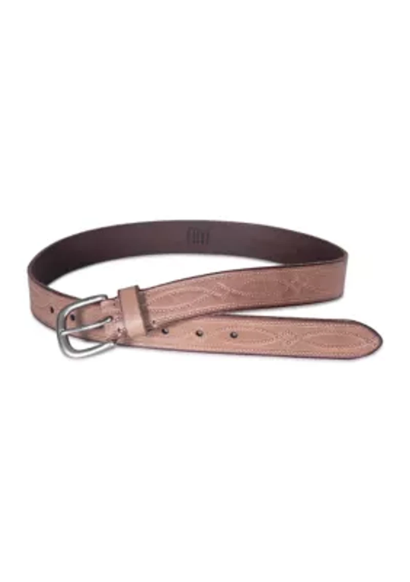 30 Millimeter Belt with Western Embossing