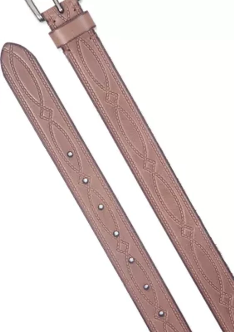 30 Millimeter Belt with Western Embossing
