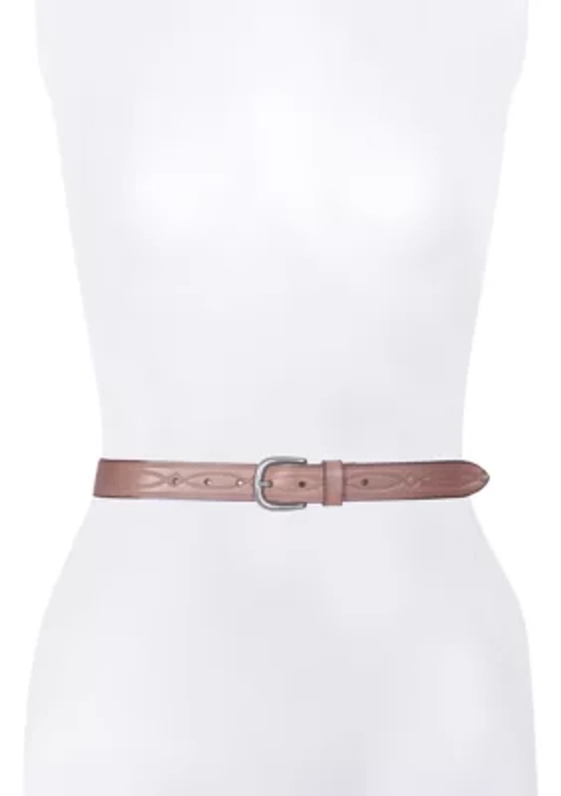 30 Millimeter Belt with Western Embossing