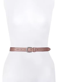 30 Millimeter Belt with Western Embossing