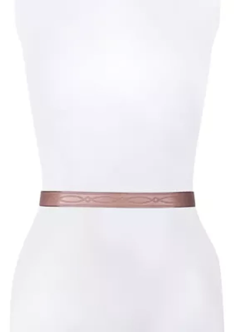 30 Millimeter Belt with Western Embossing