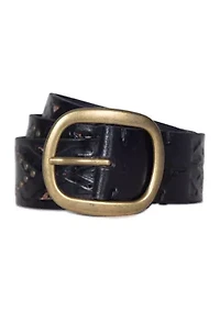 38 Millimeter Belt with Southwestern Embossing