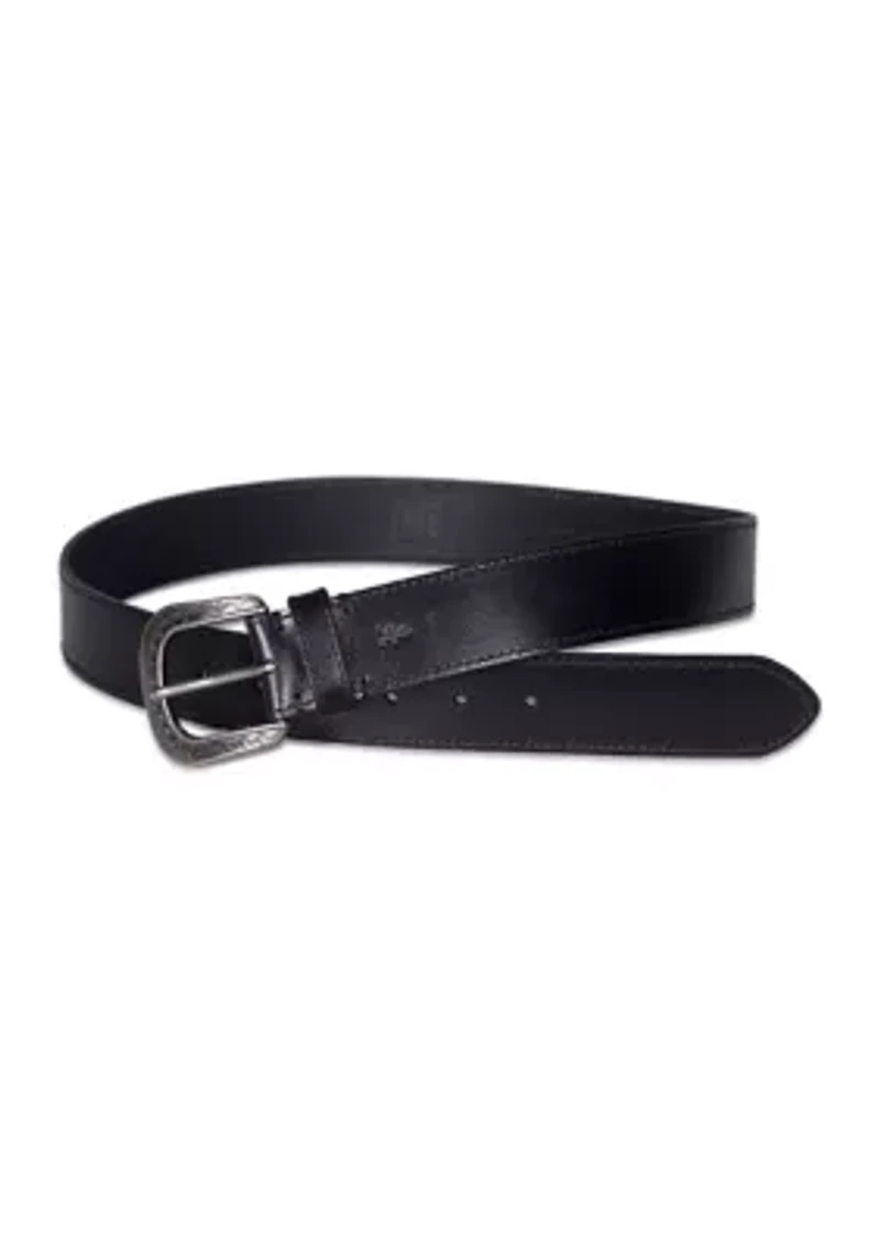 38 Millimeter Belt with Engraved Buckle