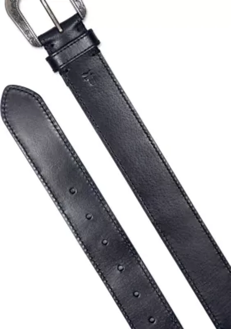 38 Millimeter Belt with Engraved Buckle