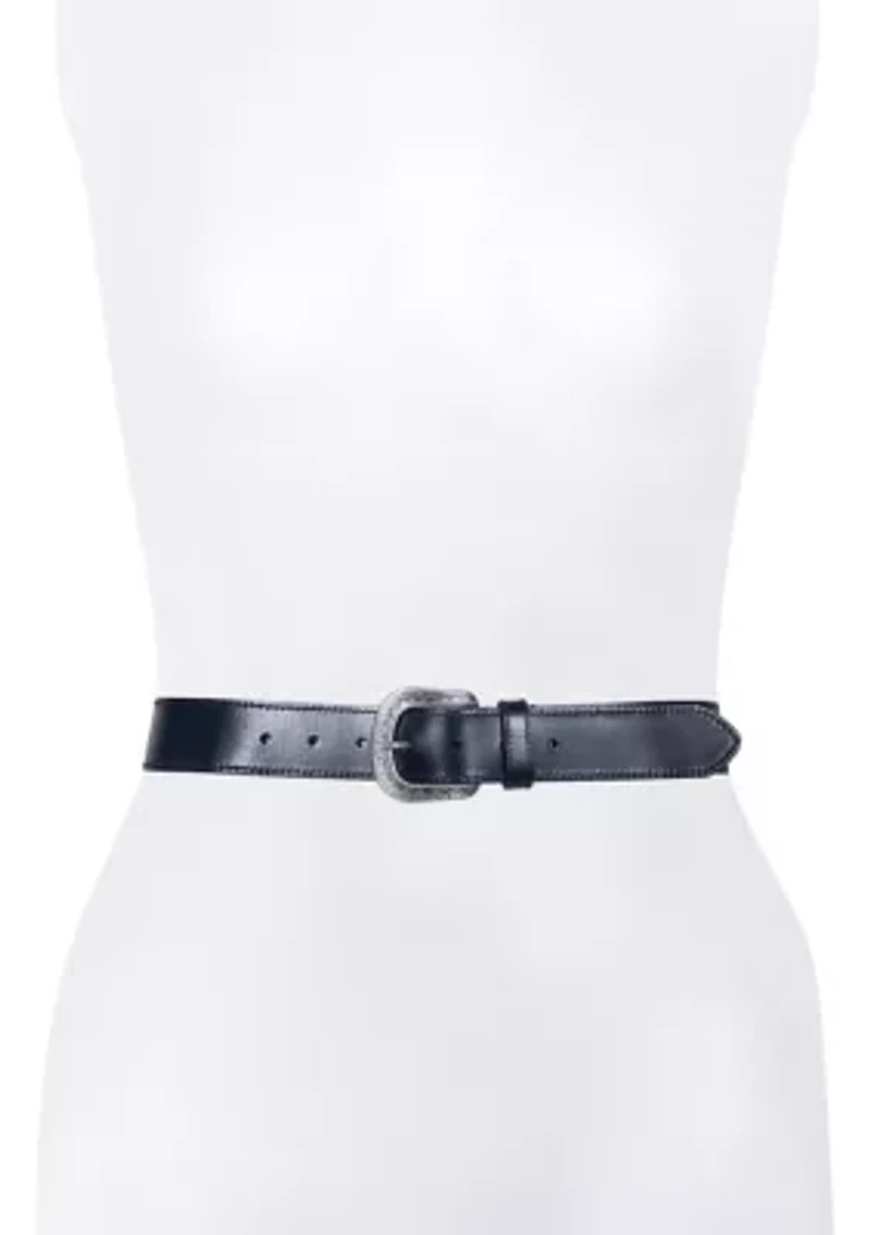 38 Millimeter Belt with Engraved Buckle