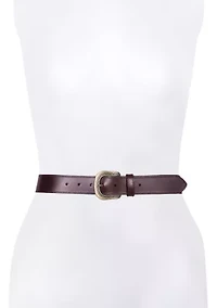 38 Millimeter Belt with Engraved Buckle