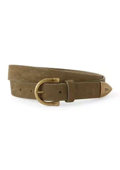 25mm Suede Horseshoe Buckle Belt