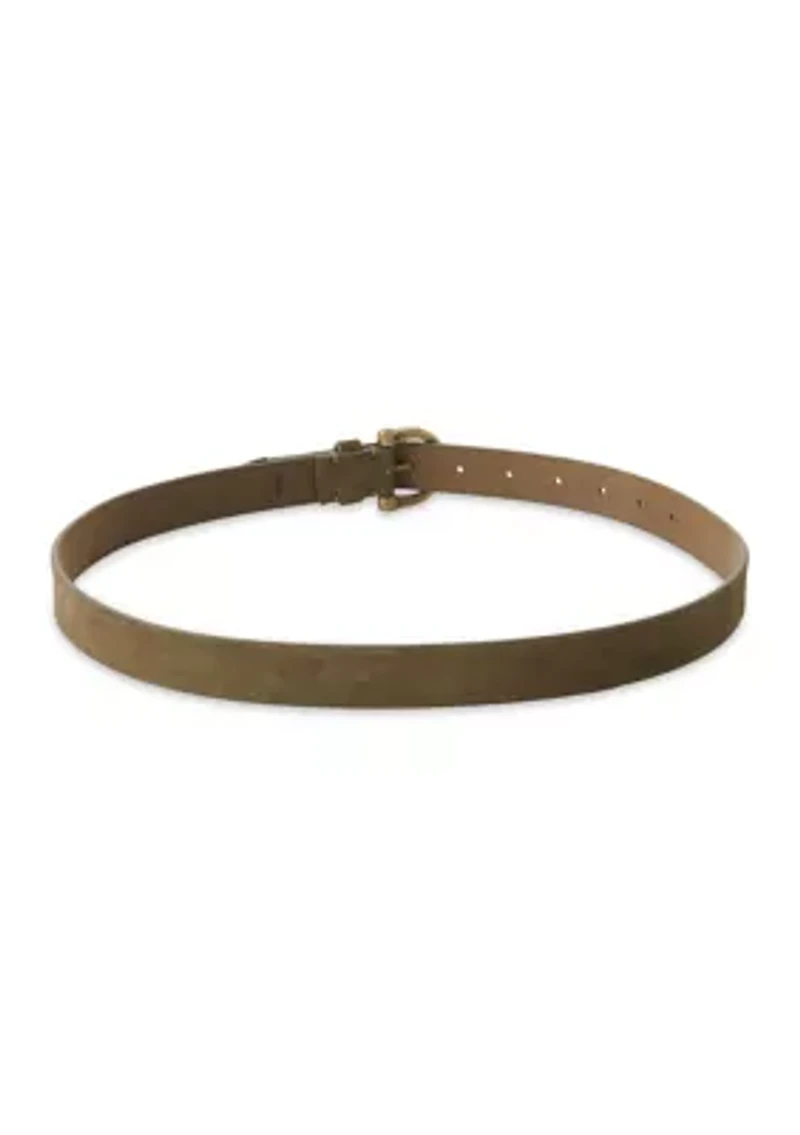 25mm Suede Horseshoe Buckle Belt