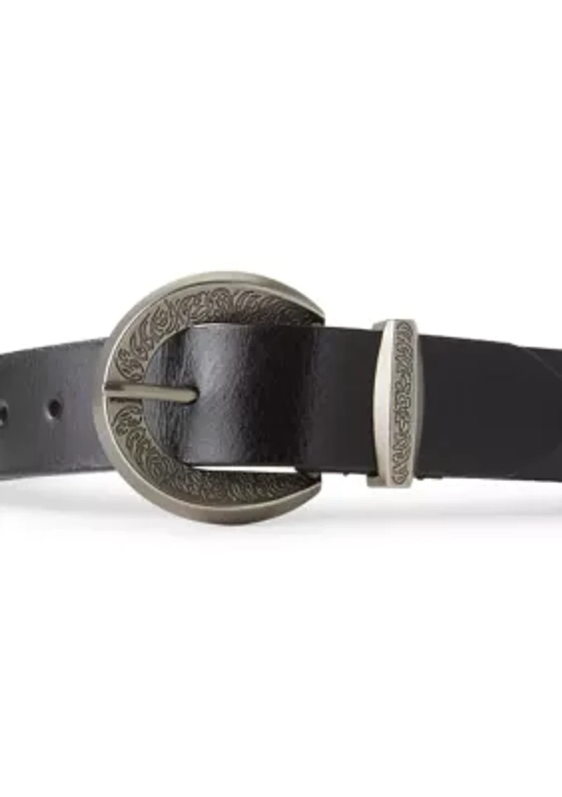 35mm Engraved Buckle Belt