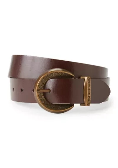 35mm Engraved Buckle Belt