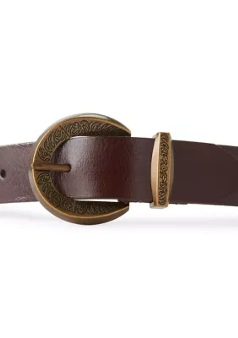 35mm Engraved Buckle Belt