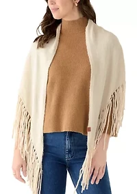 Long Fringe Triangle Scarf
