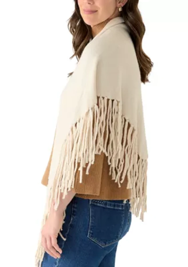 Long Fringe Triangle Scarf