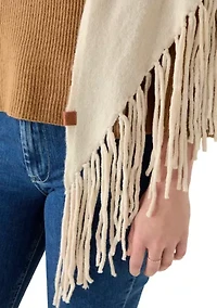 Long Fringe Triangle Scarf