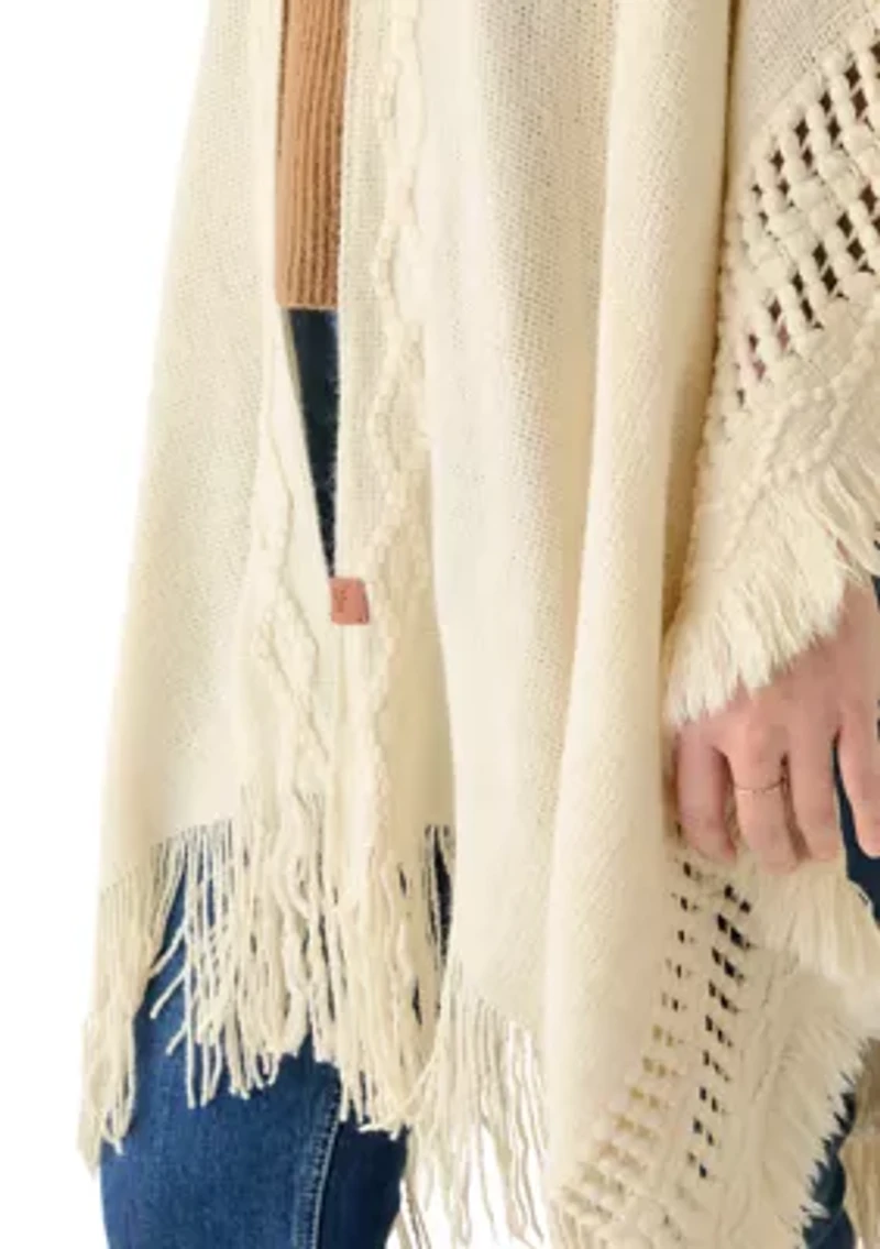 Embellished Fringe Ruana