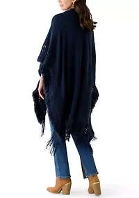 Embellished Fringe Ruana