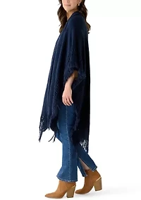 Embellished Fringe Ruana