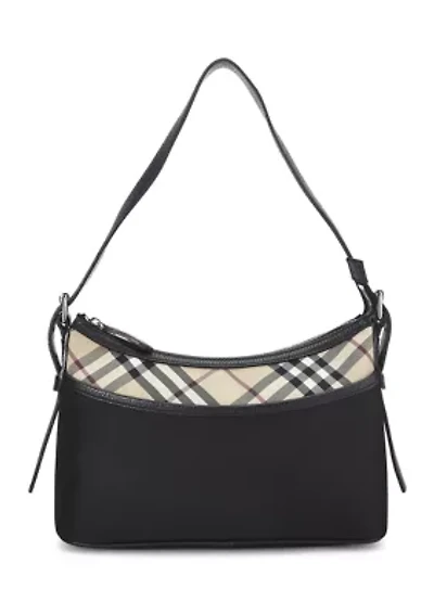 Burberry Black Nylon Satchel Shoulder Bag - FINAL SALE, NO RETURNS
