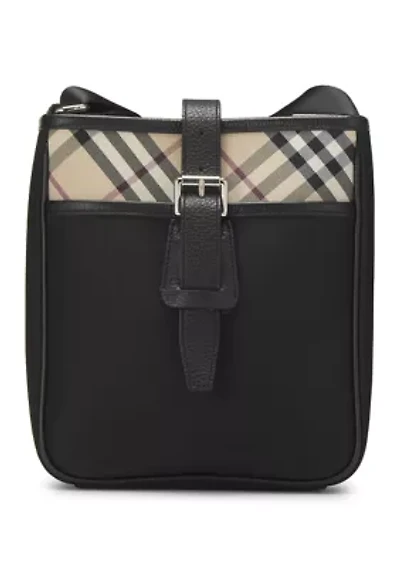 Burberry Black Nylon Buckle Messenger - FINAL SALE, NO RETURNS