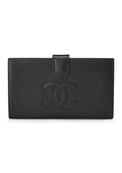 Chanel Black Caviar Timeless CC Long Wallet - FINAL SALE, NO RETURNS