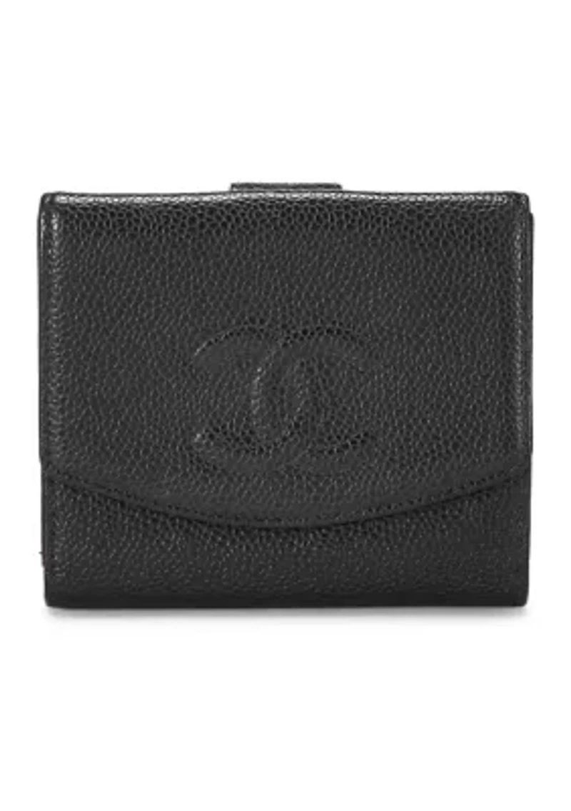 Chanel Black Caviar Timeless Credit Card Compact Wallet - FINAL SALE, NO RETURNS