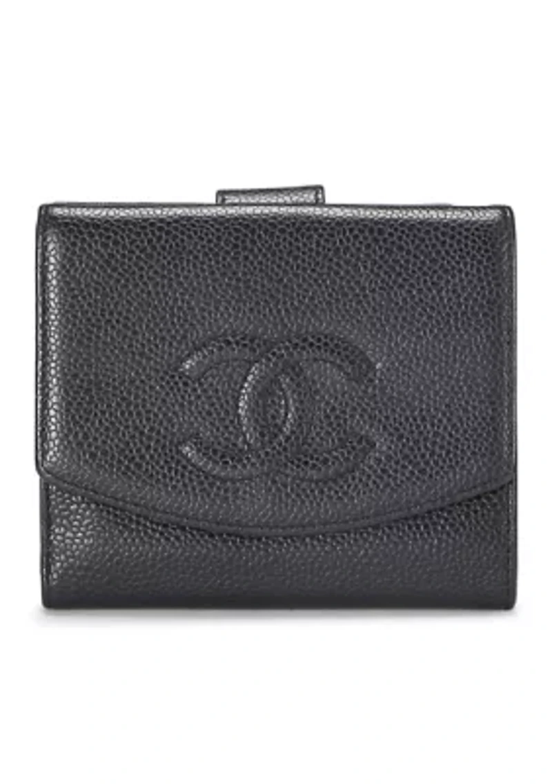 Chanel Black Caviar Timeless Compact Wallet - FINAL SALE, NO RETURNS