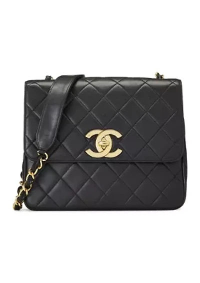 Chanel Black Lambskin Big 'CC' Square Flap - FINAL SALE, NO RETURNS