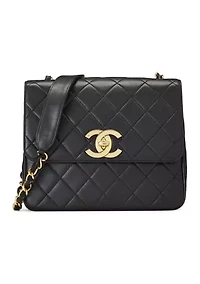 Chanel Black Lambskin Big 'CC' Square Flap - FINAL SALE, NO RETURNS