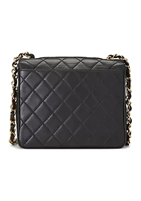 Chanel Black Lambskin Big 'CC' Square Flap - FINAL SALE, NO RETURNS