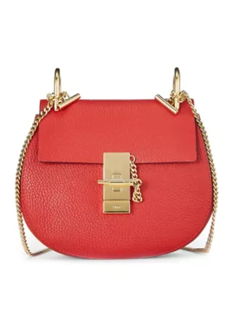 Chloe Red Leather Drew - FINAL SALE, NO RETURNS