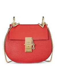 Chloe Red Leather Drew - FINAL SALE, NO RETURNS