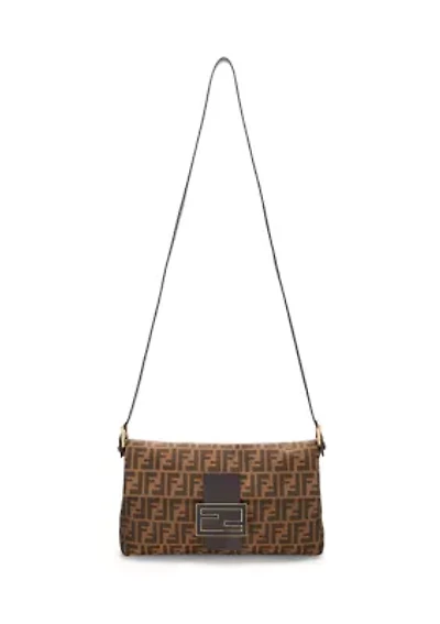 Fendi Brown Zucca Shoulder Bag - FINAL SALE, NO RETURNS