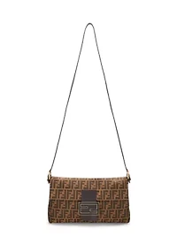Fendi Brown Zucca Shoulder Bag - FINAL SALE, NO RETURNS