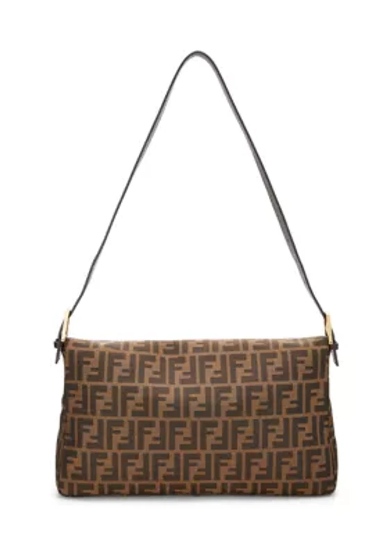 Fendi Brown Zucca Shoulder Bag - FINAL SALE, NO RETURNS