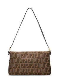 Fendi Brown Zucca Shoulder Bag - FINAL SALE, NO RETURNS