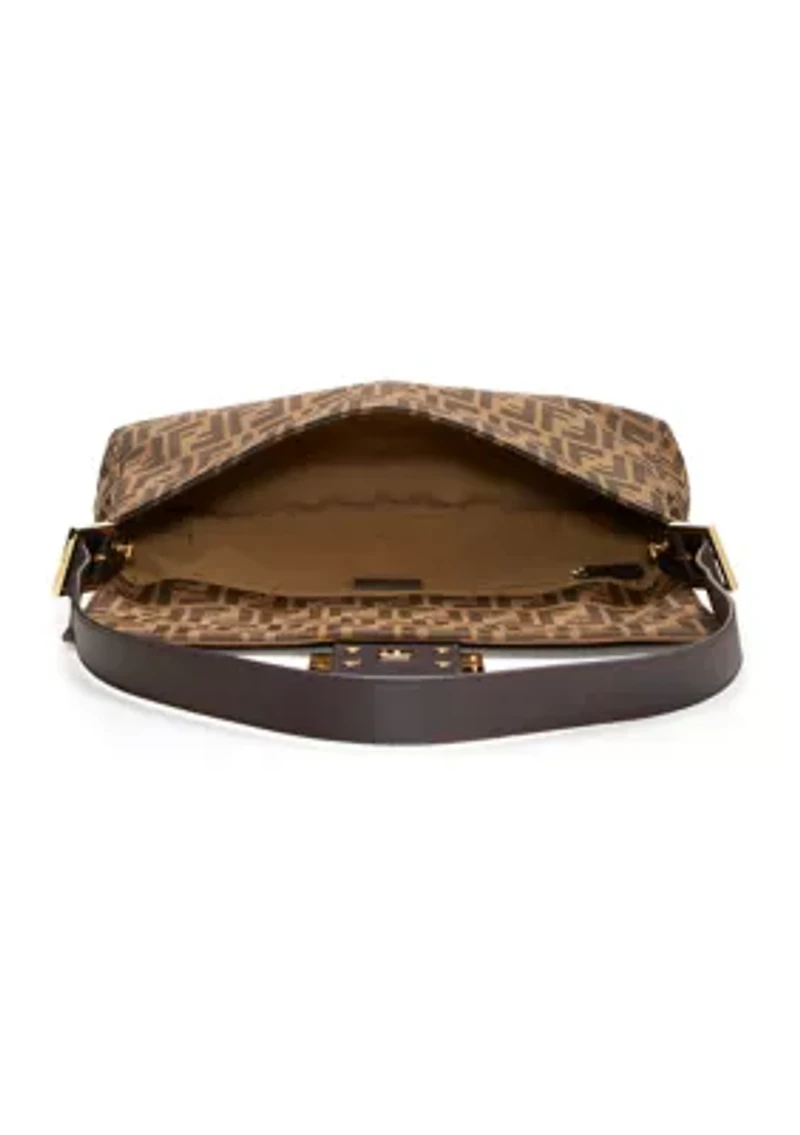 Fendi Brown Zucca Shoulder Bag - FINAL SALE, NO RETURNS